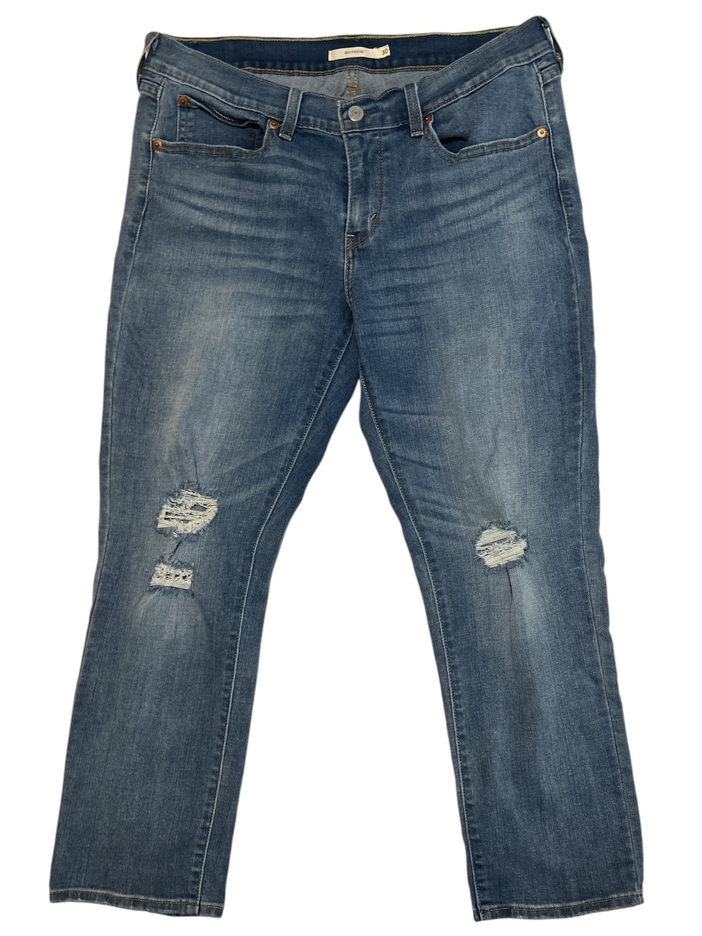 Levi's Boyfriend Denim Distressed Jeans Sz 30